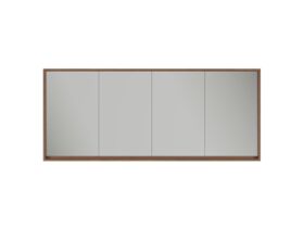 Supporting Image - Kado Aspect 1800mm Mirror Cabinet Four Doors with Surround View - Florentine Walnut