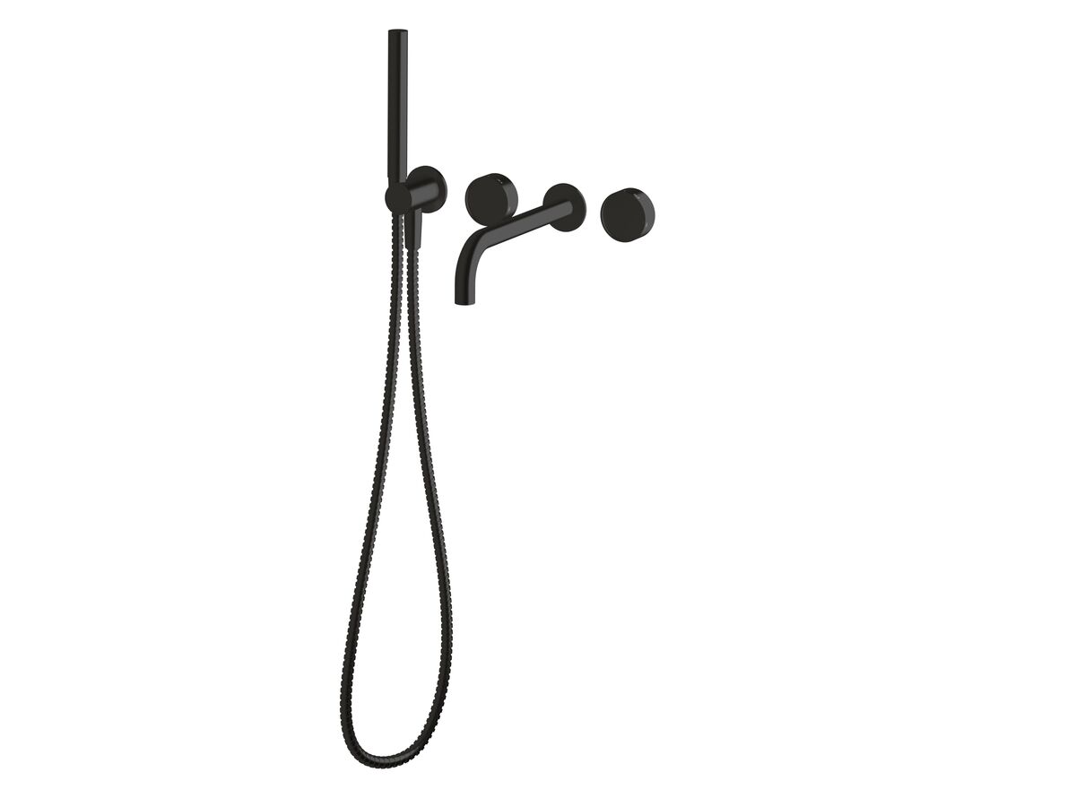 Hero - Sussex Pure Elemental Progressive Bath Mixer System with Handshower 250mm PVD Matte Black
