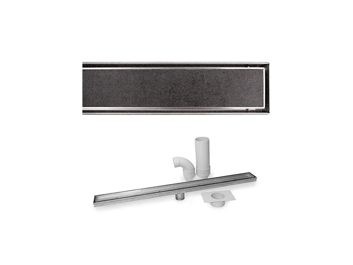 Tile Insert Stainless Steel Shower Channel Kit 900mm
