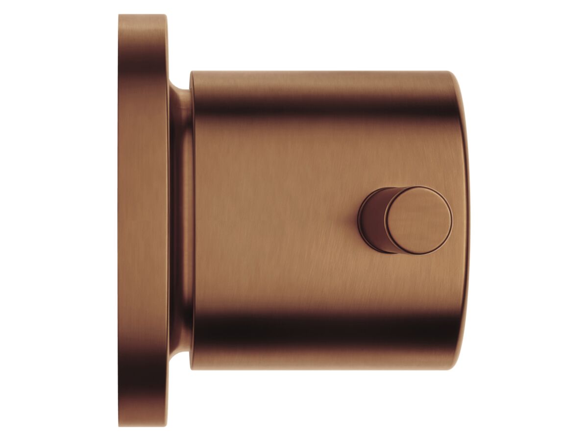 Supporting Image - Mizu Drift Wall Top Assemblies Brushed Bronze Lead Free - Side