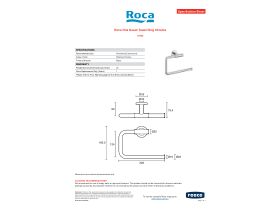 Specification Sheet - Roca Ona Guest Towel Ring Chrome