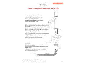 Installation Instructions - Sussex Pure Extended Basin Mixer Tap (6 Star)