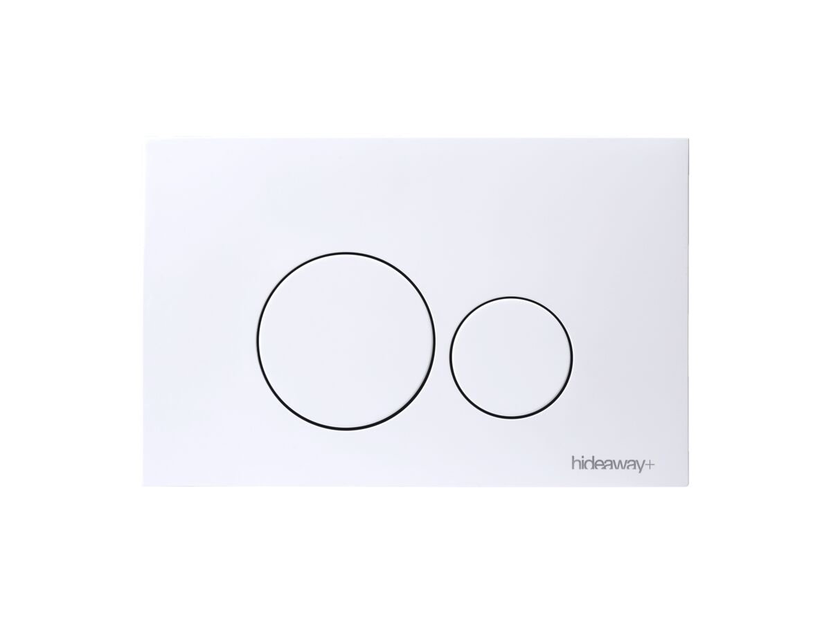 Hideaway+ Round Button ABS Gloss White