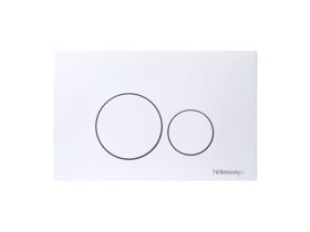 Hideaway+ Round Button ABS Gloss White