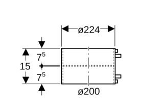 Geberit Sleeve Coupling Electroweld 200mm