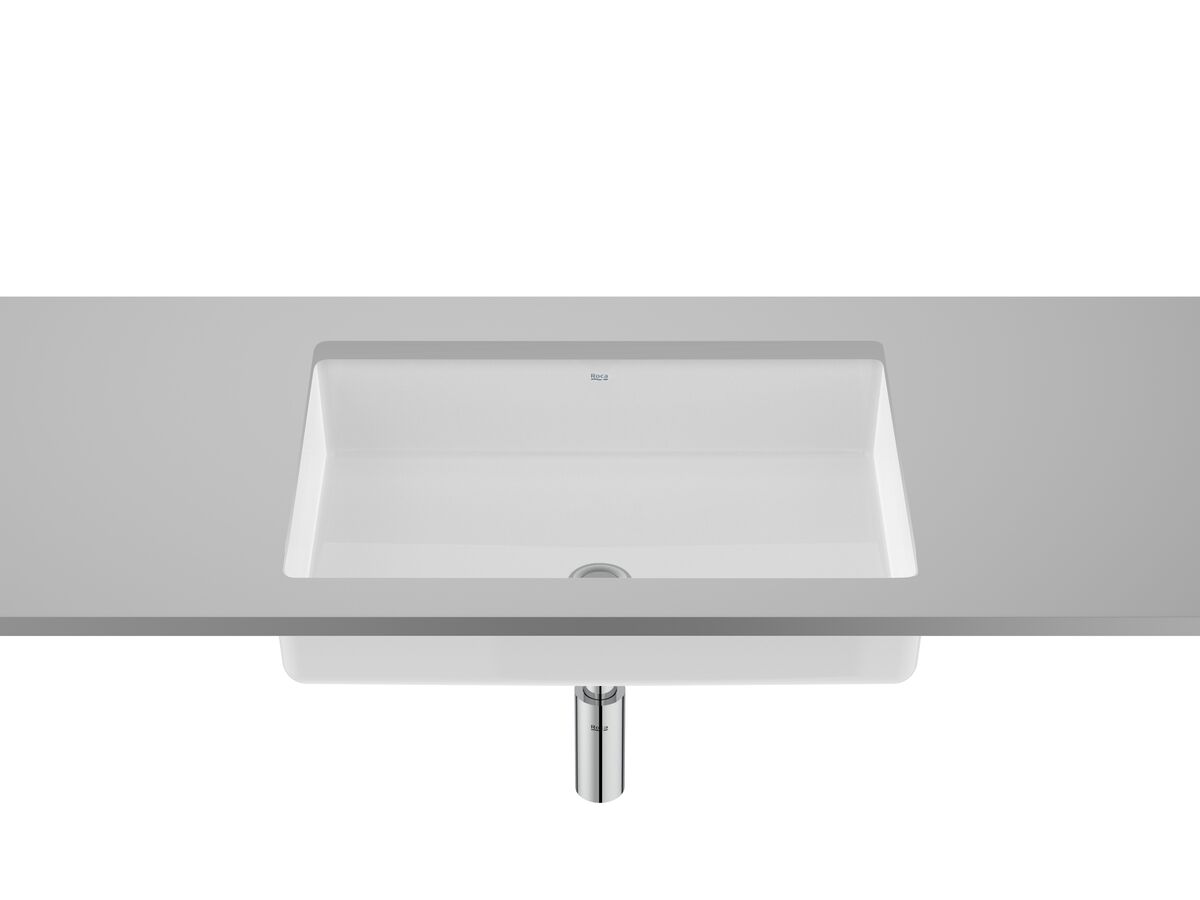 Hero - Roca Sofia Under Counter Basin 600mm X 400mm No Taphole With Overflow White