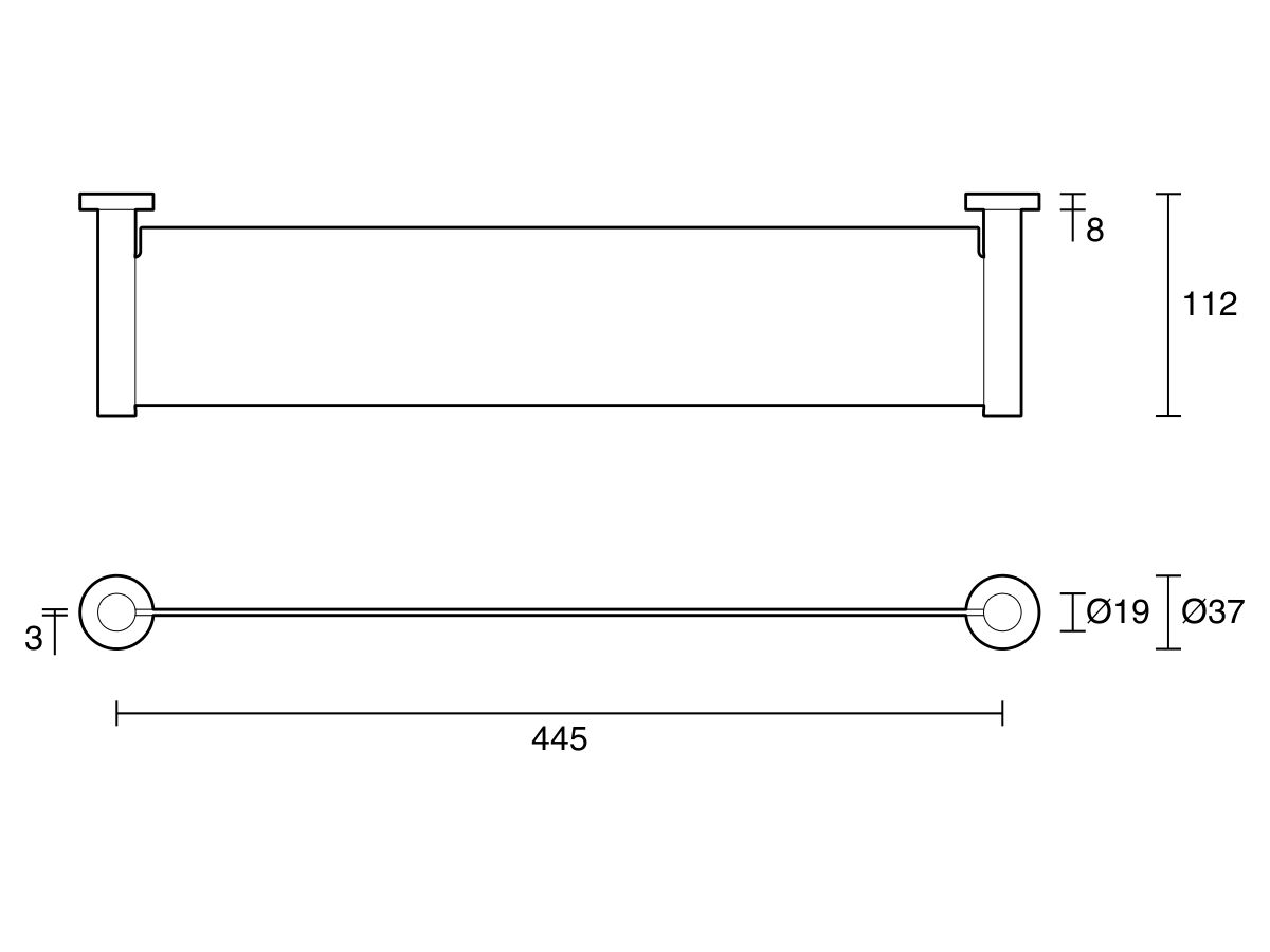 Sussex Pure Metal Vanity Shelf