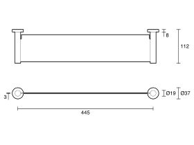Sussex Pure Metal Vanity Shelf