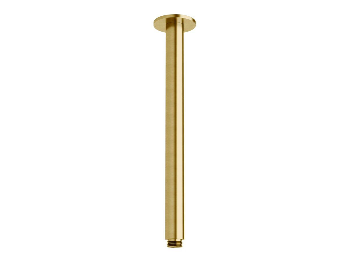 Sussex Pure Vertical Shower Arm 300mm PVD Brushed Gold