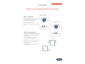 Installation Instructions - Hydrotherm Pure Non Heated Towel Rail Floor to Ceiling 550mm