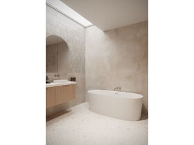 In Situ - Mizu Drift Wall Basin / Bath Mixer Set with Curved Spout 2 Piece Kit Brushed Nickel (6 Star) Lead Free