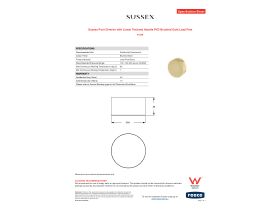 Specification Sheet - Sussex Pure Diverter with Linear Textured Handle PVD Brushed Gold Lead Free