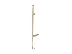 Hero - Faucet Strommen Vara Fin Wall Set with Single Rail Shower Tap System Kit Brushed Nickel (3 Star) Lead Free
