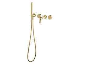 Hero - Sussex Pure Elemental Progressive Bath Mixer System with Handshower 160mm PVD Brushed Gold