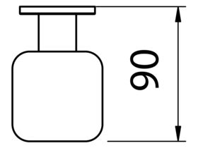 Teknobili Loop Wall Mount Tumbler Chrome