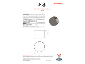 Specification Sheet - Milli Pure Diverter PVD Brushed Gunmetal