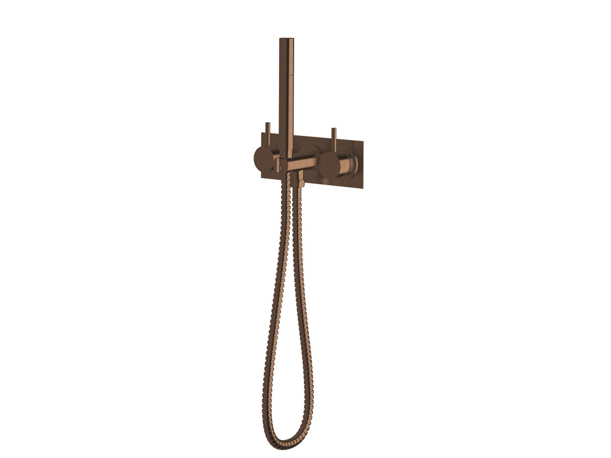 Sussex Scala Dual Mixer Tap Handshower System LUX PVD Brushed Rare Bronze (3 Star)