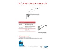 Technical Guide - Posh Solus MKII Standard Sink Mixer Chrome (4 Star)