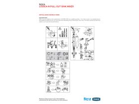 Installation Instructions - Roca Logica-N Pull Out Sink Mixer Tap (4 Star)