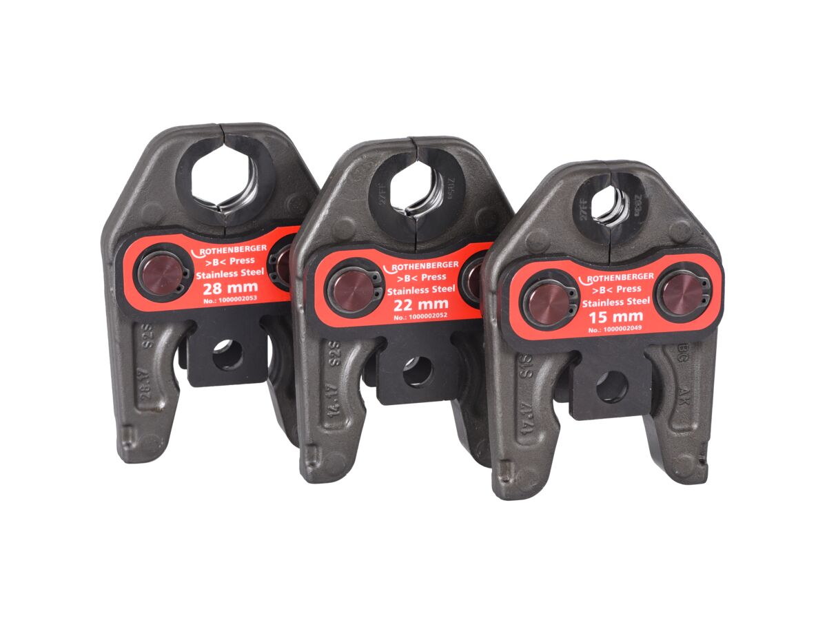 Rothenberger 3000/4000 B-Press Stainless Steel Jaw Set 15-28