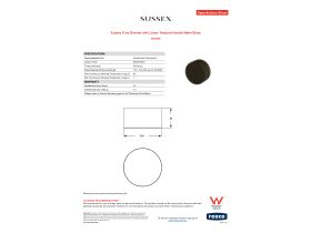 Specification Sheet - Sussex Pure Diverter with Linear Textured Handle Matte Black