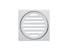 Mizu Drift Brass Trapscrew Grate Square 100mm Chrome