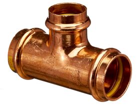 >B< Press Gas Reducing Tee 32mm x 32mm x 25mm