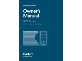 User Manual - Kaden KW