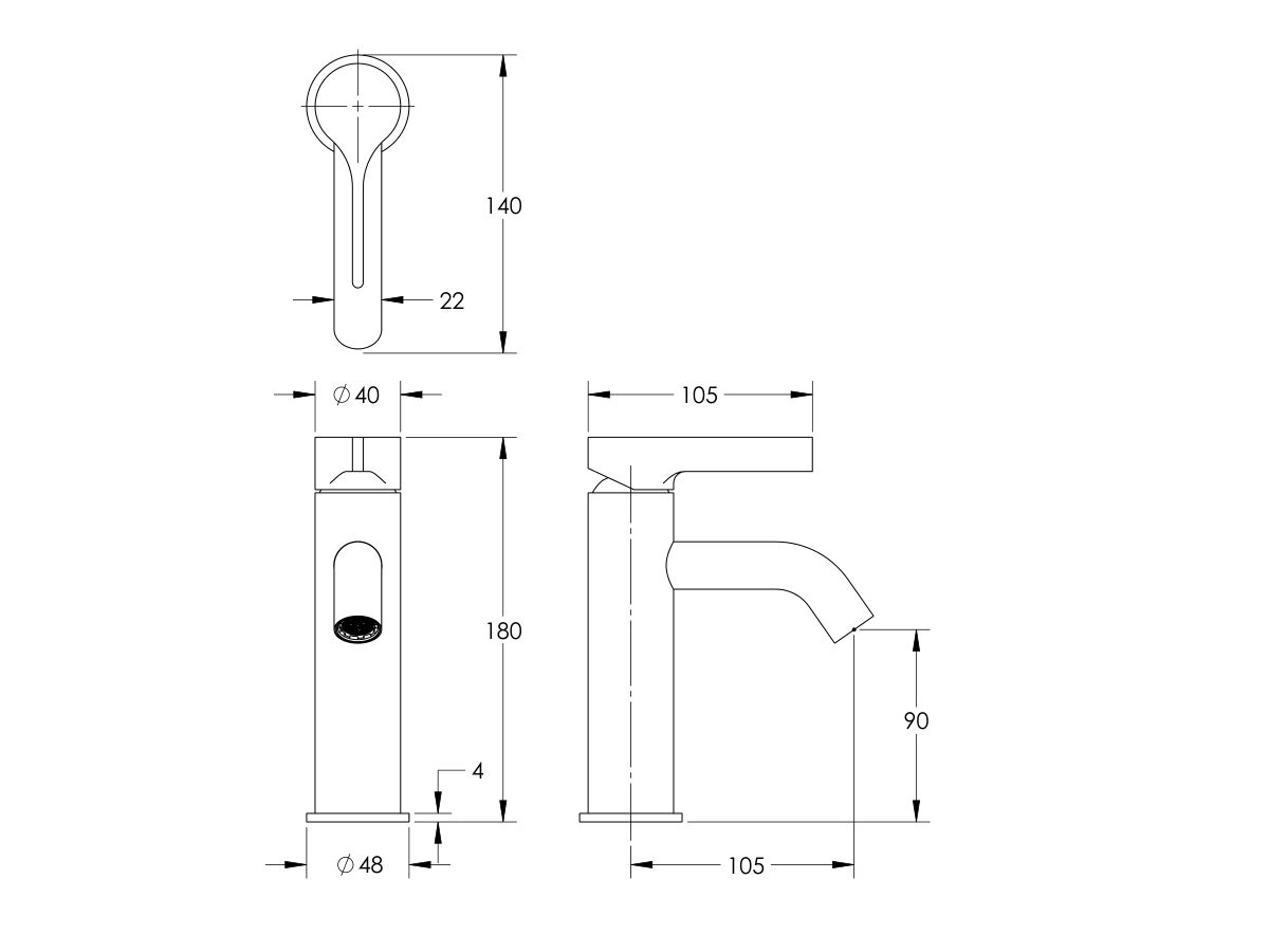 Sussex Oria Basin Mixer (5 Star)