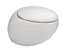 Hero - LAUFEN Alessi Rimless Wall Hung Pan with Soft Close Seat White (4 Star)