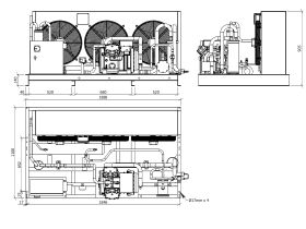 Tecumseh Semi Hermetic EVO Condensing Unit SHT4615ZHR 3 Phase