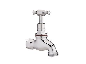 Supporting Image - Dura Bib Hose Female T-Head Chrome (O-Ring) 15mm Lead Free