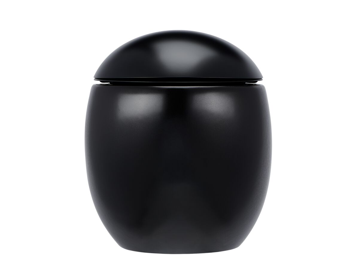 Supporting Image 2 - LAUFEN Alessi Rimless Wall Hung Pan with Soft Close Seat Matte Black (4 Star) - Front