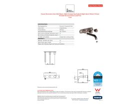 Specification Sheet - Faucet Strommen Vara Fin Wall Basin / Bath Hostess Tap System Right Hand 150mm Trimset Armada Bronze (6 Star) Lead Free
