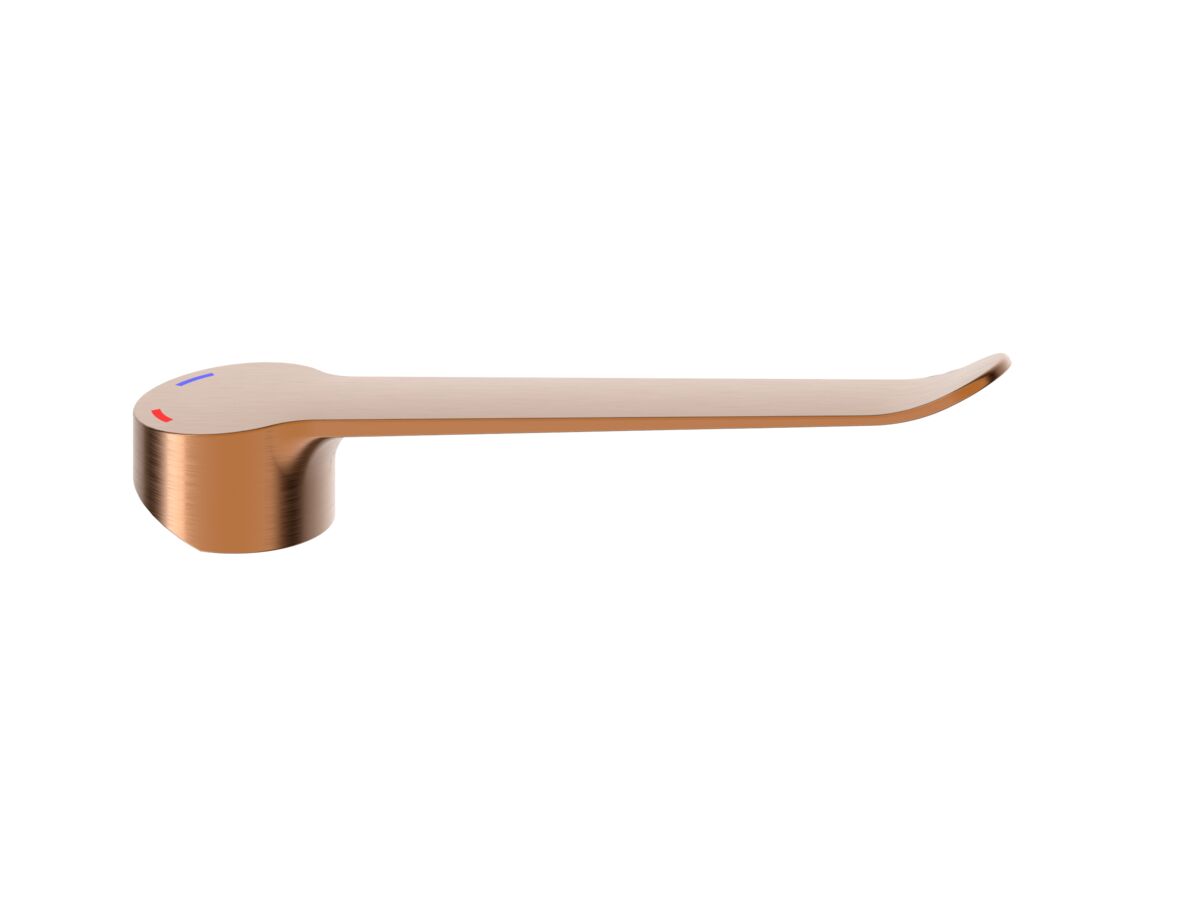 Hero - Mizu Soothe Mk2 Sink Mixer Extended Lever Only with Red & Blue Indicators Brushed Bronze