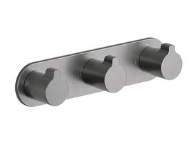 Hero - Faucet Strommen Vara Fin Wall Top Assembly with Diverter Kit Brushed Graphite Lead Free
