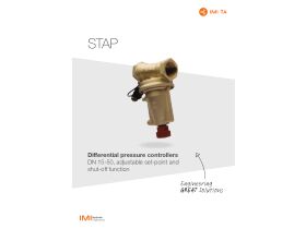 Specification Sheet - TA Hydronics STAP Valves