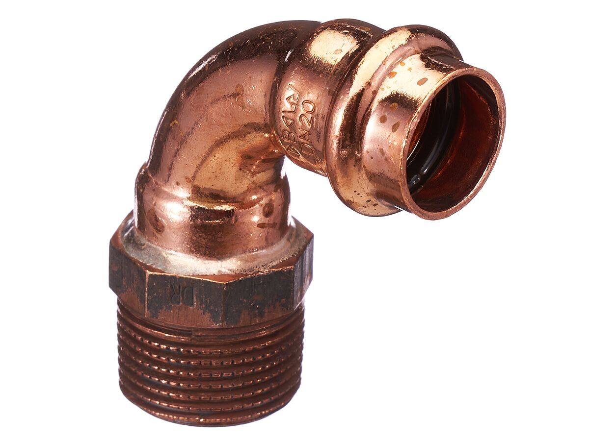 >B< Press Water Threaded Elbow 20mm x 20mm Male