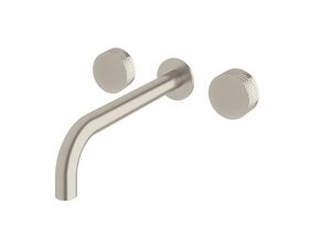 Sussex Pure Bath Set 250mm with Diamond Textured Handles PVD Brushed Nickel
