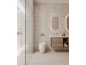 In Situ - Kado Lussi Back to Wall Vortex Rimless Overheight Toilet Suite with Soft Close Quick Release Seat White (4 Star) - Front
