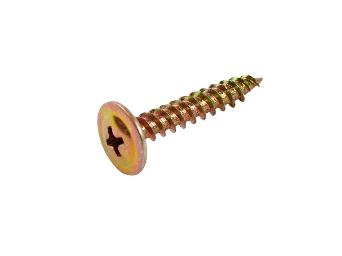 Bridgland Button Head Screw Timber Yellow Zinc 8-15 x 25mm