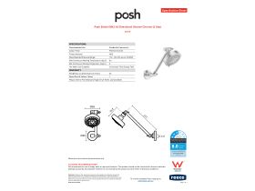 Specification Sheet - Posh Bristol MK2 All Directional Shower Chrome (3 Star)