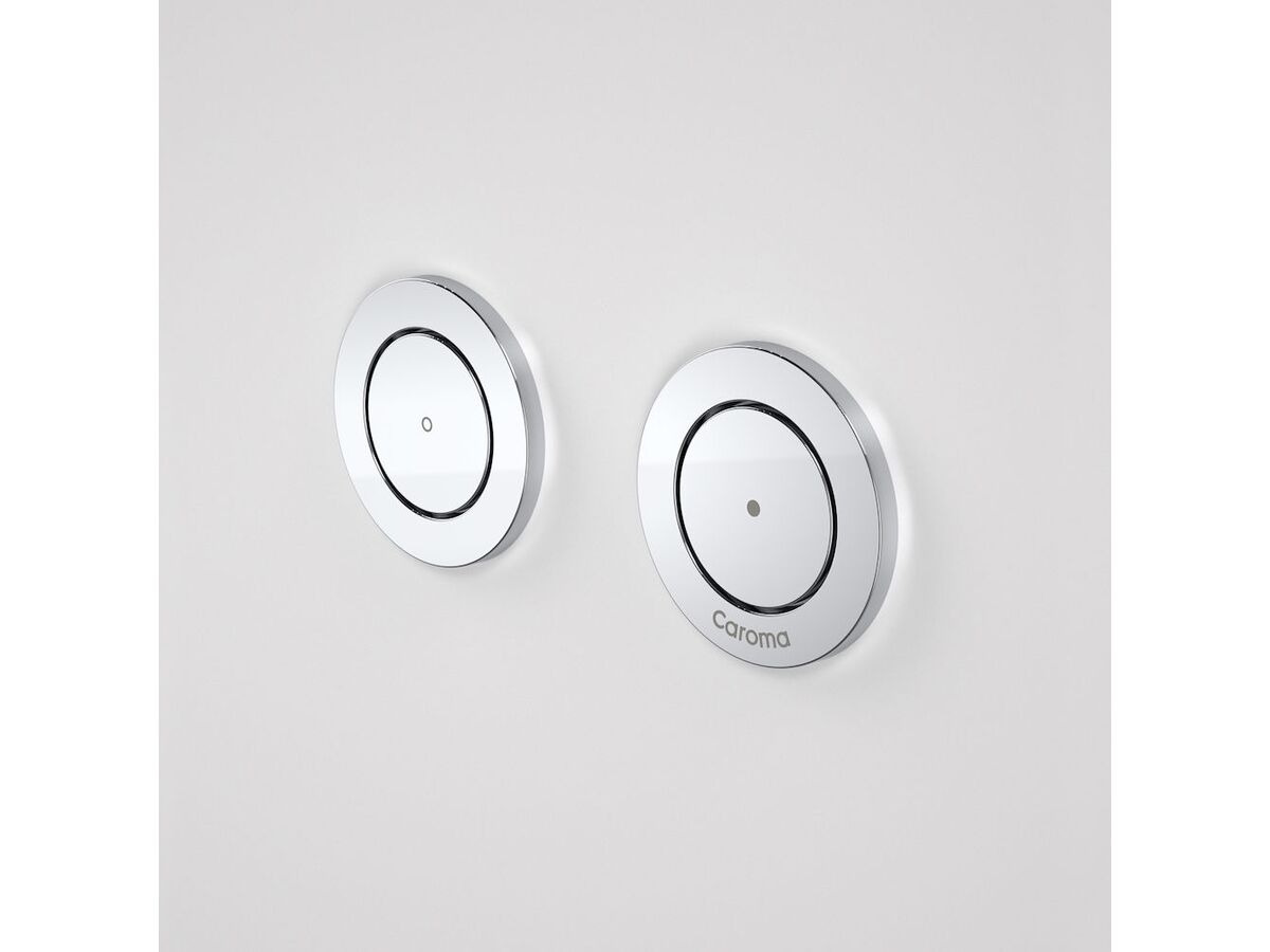 Invisi II Dual Flush Round Custom Button Chrome