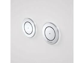 Invisi II Dual Flush Round Custom Button Chrome