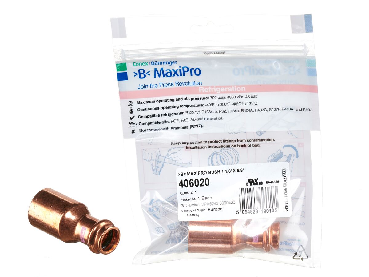 >B< Maxipro Bush 1 1/8" x 5/8" Bag of 1
