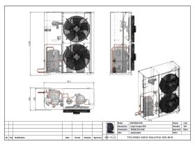 Tecumseh Compac Condensing Unit R404A PAC4553Z 3 Phase