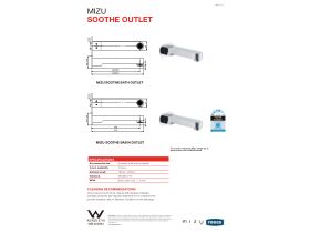 Technical Guide - Mizu Soothe Bath Outlet 200mm Chrome