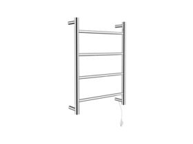 Posh Solus MK2 Heated Towel Rail 500mm x 700mm Polished Stainless Steel