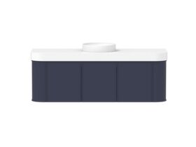 Supporting Image - Kado Era Double Curve All Door 1500mm Wall Hung Vanity Centre Basin 90mm Durasein Top Royal Battle Blue