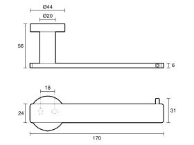 Milli Marle Edit Straight Toilet Roll Holder